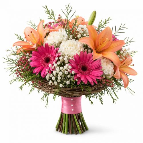 Букет невесты «Бархатный рассвет»