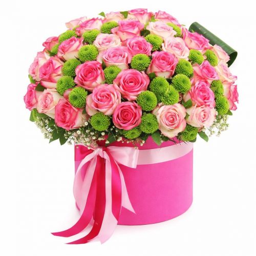 Цветы в коробке «Сильвия»