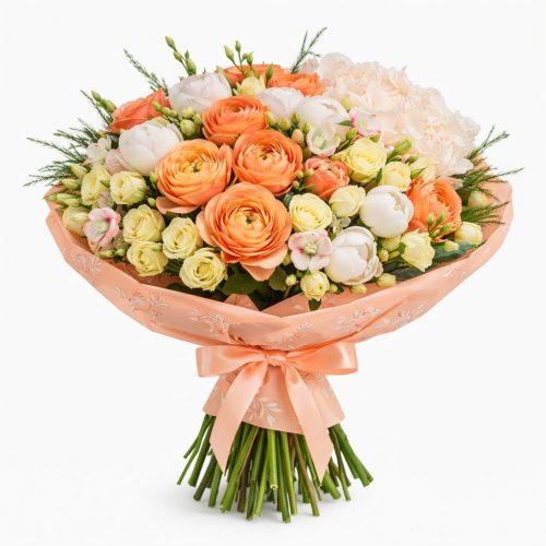 Букет из свежих цветов «Нежные грёзы»