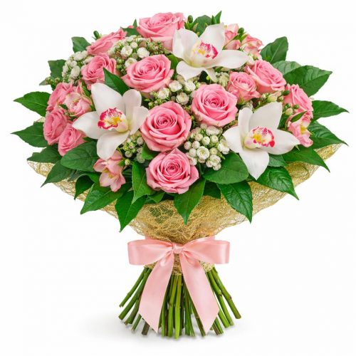 Букет цветов «Нежность утренней зари»