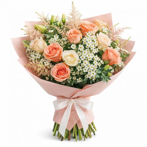Букет цветов «Пастельный сон»