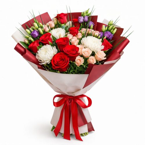 Букет цветов «Пламенный вихрь»