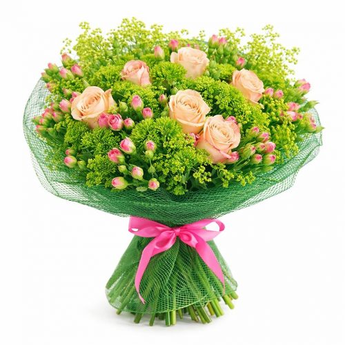 Букет цветов «Рассветная гармония»