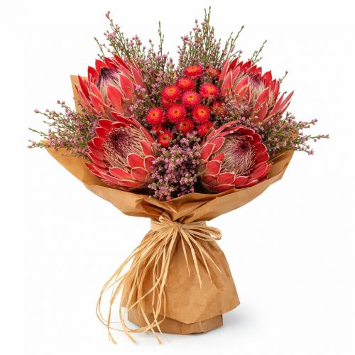 Букет цветов «Тропический рассвет»