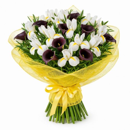 Флористический букет «Солнечное пробуждение»